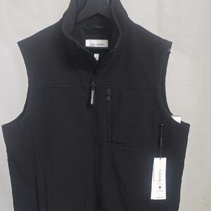 Calvin Klein Men's Sleek Black Vest